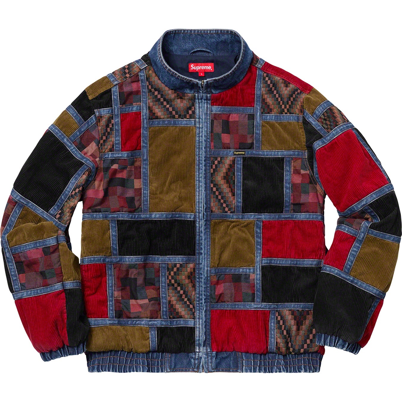 Corduroy Patchwork Denim Jacket view 10
